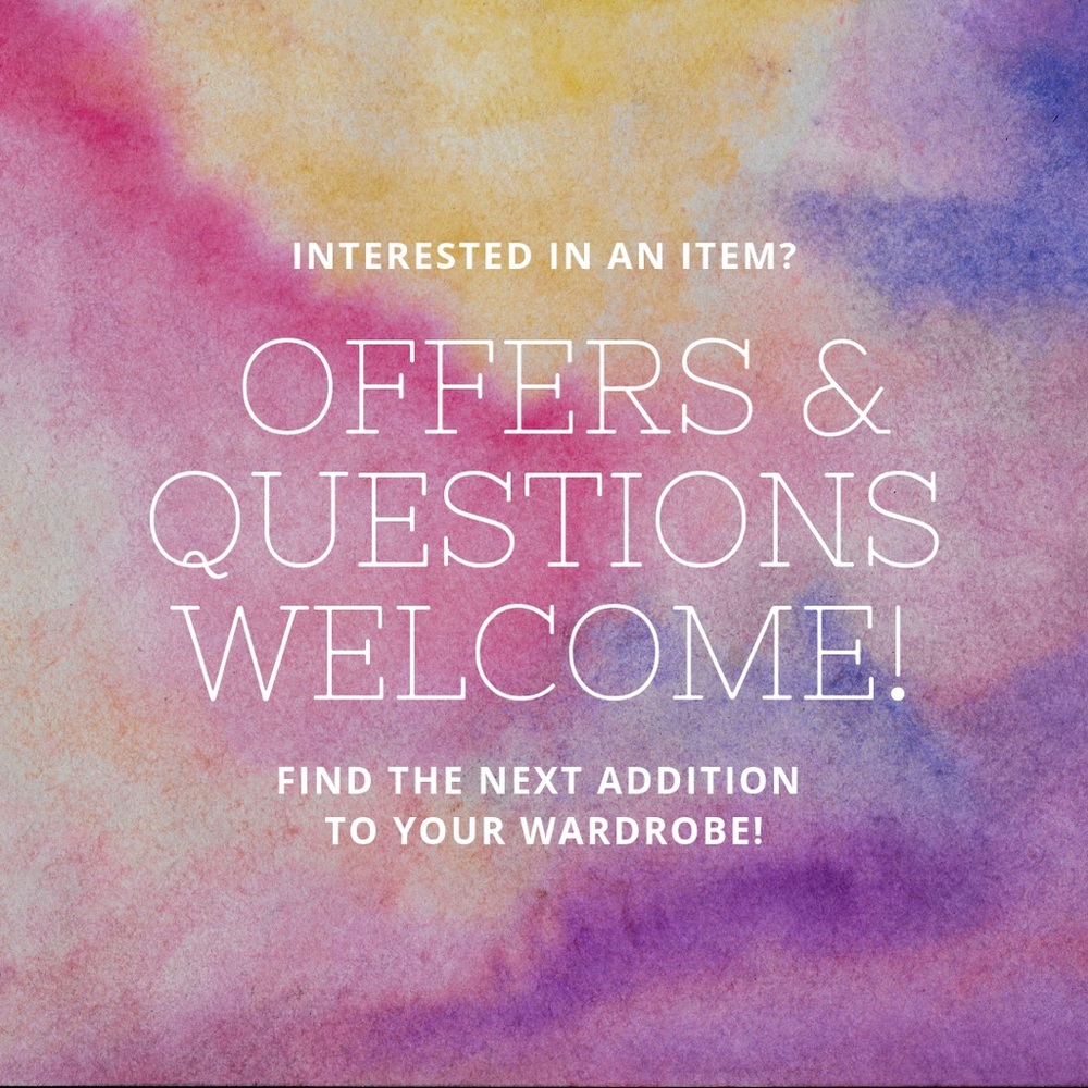 Offers and questions welcome!